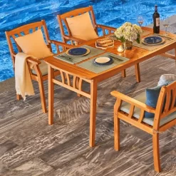 Kapalua 4pc Honey Nautical Wooden Patio Dining Set With Bench - Vifah 14 Kapalua 4pc Honey Nautical Wooden Patio Dining Set With Bench - Vifah -Outdoor Comfort Deals Store GUEST 5a74c88b c13f 4688 9c13 6d76ee6fa091