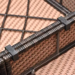 Outsunny 9-Piece Rattan Wicker Outdoor Patio Sectional Furniture Conversation Set With Modern Design, Thick Soft Cushions, Footstool & Tea Table -Outdoor Comfort Deals Store GUEST 5bae37f3 e87a 472e a401 f8eacc6736dd