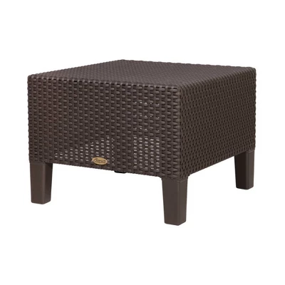 Magnolia Rattan Side Table - Lagoon 3 Magnolia Rattan Side Table - Lagoon - Image 3