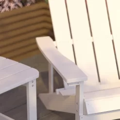 Merrick Lane Set Of 2 All-Weather Adirondack Patio Chairs With Matching Side Table -Outdoor Comfort Deals Store GUEST 5eba3cbc 8277 4281 b6c0 b76e11cc6c3e