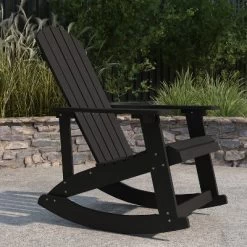 Merrick Lane All-Weather Polyresin Adirondack Rocking Chair With Vertical Slats -Outdoor Comfort Deals Store GUEST 5f21a7de 53f8 4022 973d 2c01b6a8aba8