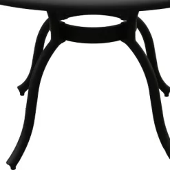 48" Modern Weave Design Mesh Aluminum Round Patio Dining Table Black - Oakland Living -Outdoor Comfort Deals Store GUEST 5f373ddf df51 4dd6 9917 2abe4b3101a3