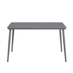 Novogratz April Steel Rectangular Indoor/Outdoor Dining Table -Outdoor Comfort Deals Store GUEST 5f81ce00 b885 4add a3b8 79c143d14c7d