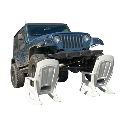 Semco Rockaway Heavy-Duty All-Weather Low Maintenance Easy Assembly Plastic Outdoor Rocking Chair For Deck And Patio, Green (3 Pack) 4 Semco Rockaway Heavy-Duty All-Weather Low Maintenance Easy Assembly Plastic Outdoor Rocking Chair For Deck And Patio, Green (3 Pack) - Image 4