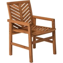 2pk Slatted Chevron Acacia Wood Patio Chairs - Saracina Home 34 2pk Slatted Chevron Acacia Wood Patio Chairs - Saracina Home -Outdoor Comfort Deals Store GUEST 602118da f5b3 4252 87d9 b77d1af36857