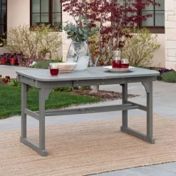 Ravenscroft Modern Boho Acacia Wood Slat Top Rectangle Extendable Outdoor Table - Saracina Home -Outdoor Comfort Deals Store GUEST 6158083b 6934 4766 861a ddde256b6eaf