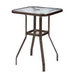 3pc Outdoor Set With Bar Height Stools & Glass Table - Brown - Crestlive Products -Outdoor Comfort Deals Store GUEST 62cc1afe e864 4352 8777 87613545c71f