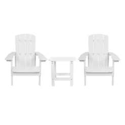 Emma And Oliver Three Piece Hammond Adirondack Style Conversation Set With Two Chairs And Matching Side Table For Indoor And Outdoor Use -Outdoor Comfort Deals Store GUEST 636e1baf 9291 4309 abb3 f2a3367d44bc 1