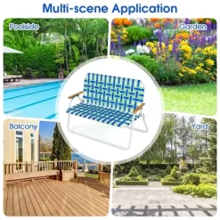 Costway 2-Person Folding Chair With Armrest 661 LBS Load Capacity For Camping Beach -Outdoor Comfort Deals Store GUEST 63bcf65a 0745 46cf 84ef a69d36357865