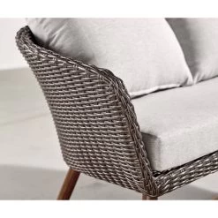 All-Weather Wicker Athens Outdoor 2-Seat Bench With Cushions Brown - Alaterre Furniture -Outdoor Comfort Deals Store GUEST 63f7e8d6 003b 4632 9782 89e8ecf32e96