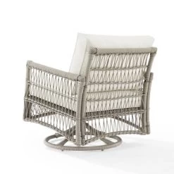 Thatcher Outdoor Steel Swivel Rocking Chair Creme/Driftwood - Crosley 15 Thatcher Outdoor Steel Swivel Rocking Chair Creme/Driftwood - Crosley -Outdoor Comfort Deals Store GUEST 6521e69a 8919 4081 a562 4b2e73301750