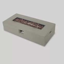 Oana 12pc Acacia U-Shaped Sectional Sofa Set With Fire Pit - Teak/Beige And Light Gray - Christopher Knight Home -Outdoor Comfort Deals Store GUEST 65511adb 76e2 47b5 9c45 6d1d767871ce