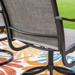 5pc Patio Set With Steel Table With 2" Umbrella Hole & Steel 360 Swivel Sling Arm Chairs - Captiva Designs -Outdoor Comfort Deals Store GUEST 65ea9eef 9d40 4137 b836 3f33c03752cb
