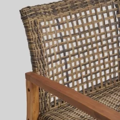 Hampton Wicker Loveseat - Natural/Gray - Christopher Knight Home -Outdoor Comfort Deals Store GUEST 66231694 51a9 42ba b5ab f57434cdec1c 2