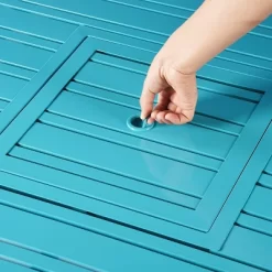 32" Square Aluminum 37000 BTUs Propane Fire Table With 2 Covers - Blue - Oakland Living -Outdoor Comfort Deals Store GUEST 668f9b80 0c91 442a 8d8c 0c5577b661ff