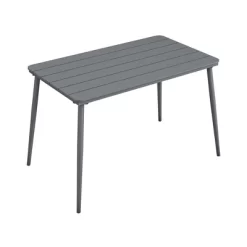 Novogratz April Steel Rectangular Indoor/Outdoor Dining Table -Outdoor Comfort Deals Store GUEST 671b309f cbb5 4c26 8765 bfb0ead31eda