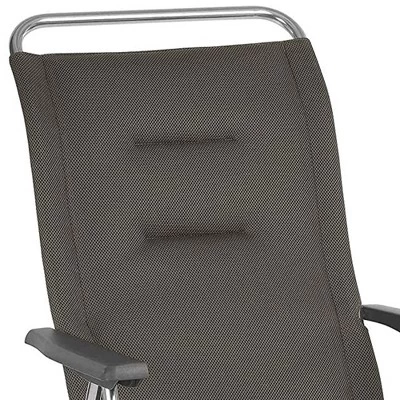 Lafuma Alu Cham Air Comfort Padded Adjustable Folding Outdoor Camping Mesh Sling Armchair Seat With High Ergonomic Backrest, Taupe 3 Lafuma Alu Cham Air Comfort Padded Adjustable Folding Outdoor Camping Mesh Sling Armchair Seat With High Ergonomic Backrest, Taupe - Image 3