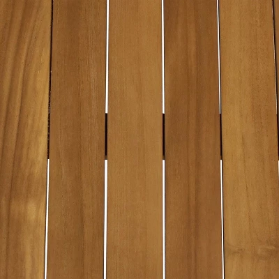 Sunnydaze Decor Sunnydaze Outdoor Solid Teak Wood With Light Stained Finish Rectangular Coffee Table - 44" - Light Brown 3 Sunnydaze Decor Sunnydaze Outdoor Solid Teak Wood With Light Stained Finish Rectangular Coffee Table - 44" - Light Brown - Image 3