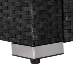 Outsunny 4-Piece Rattan Wicker Furniture Set, Outdoor Cushioned Conversation Furniture With 2 Chairs, Loveseat, And Glass Coffee Table -Outdoor Comfort Deals Store GUEST 67d90e11 354e 4721 90b7 d7856b9734c9