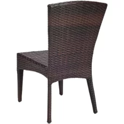 New Castle Wicker Side Chair (Set Of 2) - Black/Brown - Safavieh -Outdoor Comfort Deals Store GUEST 68793a78 ca53 43ea 820d fe6fe9d72e7f