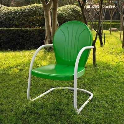 Steel Metal Chair In Grasshopper Green-Pemberly Row 1 Steel Metal Chair In Grasshopper Green-Pemberly Row