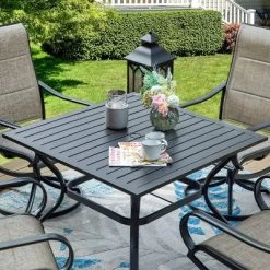Patio Set With Steel Table With 1.57" Umbrella Hole & 360 Swivel Sling Arm Chairs - Captiva Designs 15 Patio Set With Steel Table With 1.57" Umbrella Hole & 360 Swivel Sling Arm Chairs - Captiva Designs -Outdoor Comfort Deals Store GUEST 712bdbba 630d 4d72 ad16 464ecb4af066