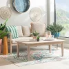 Linon Acacia Rectangle Melita Coffee Table Natural