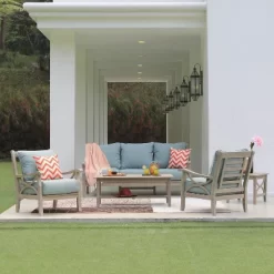 Abbington Teak Patio Sofa With Cushion - Cambridge Casual -Outdoor Comfort Deals Store GUEST 71908c80 b4c3 4542 9fb3 32014eb16d90