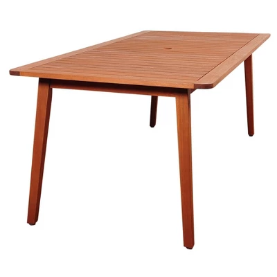 Adelson 7pc Patio Eucalyptus Wood Dining Set - International Home Miami 1 Adelson 7pc Patio Eucalyptus Wood Dining Set - International Home Miami