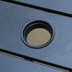 7pc Outdoor Dining Set With 7 Position Adjustable Folding Chairs & Metal Rectangle Table With Umbrella Hole - Captiva Designs -Outdoor Comfort Deals Store GUEST 73f2c89f c595 4d2b 866d fe82fe97562a