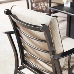 5pc Set With 42" Square Outdoor Aluminum Fire Table & 4 Deep Seating Chairs - Oakland Living -Outdoor Comfort Deals Store GUEST 7770635f f098 4707 ba30 60b84c9a9168