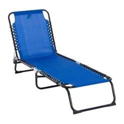 Outsunny Outdoor Folding Chaise Lounge Chair Portable Lightweight Reclining Garden Sun Lounger With 4-Position Adjustable Backrest For Patio, Deck, And Poolside -Outdoor Comfort Deals Store GUEST 7882d5a3 20c9 4533 89bd 0d5d3659e8d1