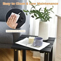 Tangkula 3PCS Patio Adirondack Chair Side Table Set Solid Wood Garden Deck Bistro Set Classic Furniture -Outdoor Comfort Deals Store GUEST 78d950c6 a338 4dc2 93ac 88d1526caac4