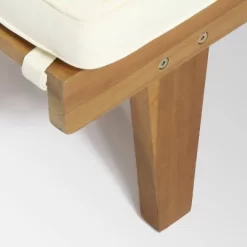 Ariana 3pc Acacia Wood Chaise Lounge Set - Teak/Cream - Christopher Knight Home -Outdoor Comfort Deals Store GUEST 78da9afa 7181 49e8 9055 36ef080281cb