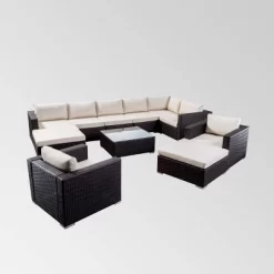 Santa Rosa 11pc Wicker Seating Set - Christopher Knight Home 11 Santa Rosa 11pc Wicker Seating Set - Christopher Knight Home -Outdoor Comfort Deals Store GUEST 7a8141fe 05e5 4d2b 8153 647d30dd7e25