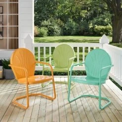 Griffith Metal Chair Key Lime - Crosley -Outdoor Comfort Deals Store GUEST 7b471c4b 6cfe 4e9a 839b fc44641eb372