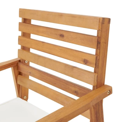 Orwell 2pk Acacia Wood Patio Chairs With Cushions - Natural - Alaterre Furniture 7 Orwell 2pk Acacia Wood Patio Chairs With Cushions - Natural - Alaterre Furniture - Image 7