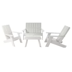 Italica 4pc Outdoor Set With Modern Adirondack Chairs, Double Wide Adirondack Chairs & Table - Highwood 21 Italica 4pc Outdoor Set With Modern Adirondack Chairs, Double Wide Adirondack Chairs & Table - Highwood -Outdoor Comfort Deals Store GUEST 7c49f053 ad89 4f0e 8f27 df93654c5c0b