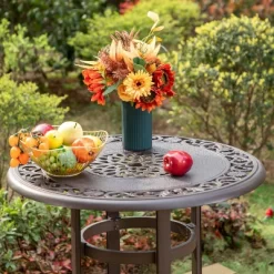 Captiva Designs 3pc Cast Aluminum Outdoor Patio Dining Set With Bar Stools Brown -Outdoor Comfort Deals Store GUEST 7cee29de 65b7 44d6 b70a a42285fe88bb