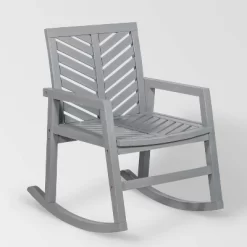 Slatted Chevron Acacia Wood Patio Rocking Chair - Saracina Home -Outdoor Comfort Deals Store GUEST 80b89255 6eb1 4299 af6c 3100eed29e4e