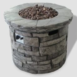 Maison 5pc Acacia Wood And Light Weight Concrete Adirondack Chair And Fire Pit Set - Gray - Christopher Knight Home -Outdoor Comfort Deals Store GUEST 813a8df5 a3c8 4767 9a5b eb644ea91a14