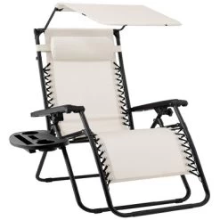 Best Choice Products Folding Zero Gravity Recliner Patio Lounge Chair W/ Canopy Shade, Headrest, Tray -Outdoor Comfort Deals Store GUEST 818b16cb b097 4384 b94d 602490233916