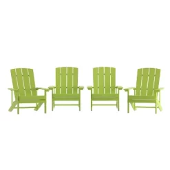 Flash Furniture Set Of 4 Charlestown All-Weather Poly Resin Wood Adirondack Chairs -Outdoor Comfort Deals Store GUEST 82567ccf fca4 43ae 92c6 55d7afdedd67