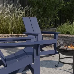 Merrick Lane Outdoor Set With Modern Adirondack Rocking Chairs & Wood Burning Fire Pit, Poker & Spark Screen -Outdoor Comfort Deals Store GUEST 82dbce63 ead2 4248 b486 bfc8c6acec40