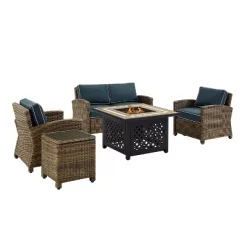 Crosley 5pc Bradenton Steel Outdoor Patio Fire Pit Furniture Set -Outdoor Comfort Deals Store GUEST 83cfc4a3 0620 40cd a902 581d6b40223f