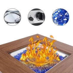 5pc Outdoor Set With Swivel Chairs & 34" Propane Fire Pit Table - Captiva Designs -Outdoor Comfort Deals Store GUEST 8436cc68 a462 4443 acab b13781c391e0