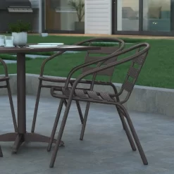 Emma And Oliver 27.5'' Square Aluminum Indoor-Outdoor Table Set With 4 Slat Back Chairs 17 Emma And Oliver 27.5'' Square Aluminum Indoor-Outdoor Table Set With 4 Slat Back Chairs -Outdoor Comfort Deals Store GUEST 849c04ec 713e 42e3 bf0b bd9e3ad51b8e