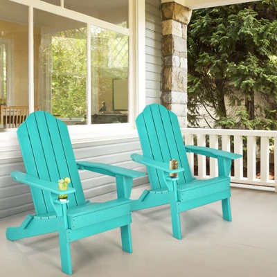 Tangkula Folding Adirondack Chair Outdoor Adirondack Chair Weather Resistant Lounger For Backyard Porch Poolside Turquoise/Grey/White/Black 1 Tangkula Folding Adirondack Chair Outdoor Adirondack Chair Weather Resistant Lounger For Backyard Porch Poolside Turquoise/Grey/White/Black