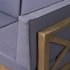 Comores 12pc Acacia U-Shaped Sectional Sofa Set With Fire Pit - Gray/Dark Gray - Christopher Knight Home -Outdoor Comfort Deals Store GUEST 8579486d ea38 42b7 af17 7cdbaa81c7fa