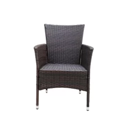 2pk Wicker Outdoor Chairs With Cushions - Brown/Beige - GODEER -Outdoor Comfort Deals Store GUEST 85e3d4c9 dae7 4f98 89d2 b85c74ff8872